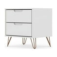 thumbnail image 5 of Rockefeller 2.0 Mid-Century- Modern Nightstand with 2-Drawer in White, 5 of 5