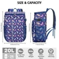 thumbnail image 3 of Magical Unicorn and Rainbow Backpack Cooler – Waterproof Leakproof Insulated Bag with Artistic Fantasy Print for School, Picnic & Hiking, 3 of 5