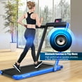 thumbnail image 1 of Patiojoy 2 in 1 Folding Treadmill Electric Running Machine with Bluetooth Speaker Control APP Blue, 1 of 5