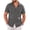 Dark Gray, variant on SHTXOZHI Men's Cuban Guayabera Shirt Short Sleeve Button Down Plus Size Shirts Wedding Summer Beach Tops