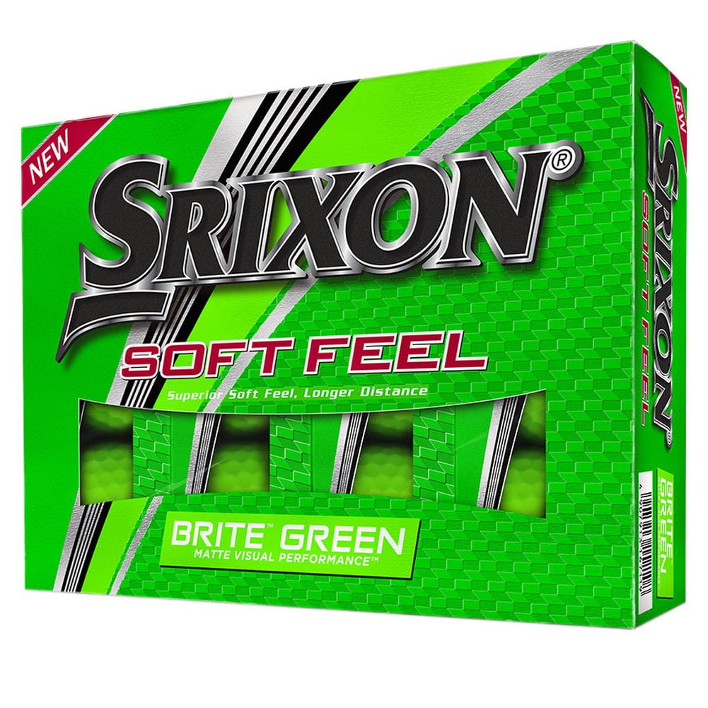(2 pack) Srixon Soft Feel Brite Green Golf Ball Dozen