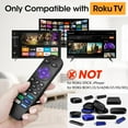 thumbnail image 2 of 4 Pack Replacement Remote Control Only for Roku TV, Compatible TCL Roku/Hisense Roku/Onn Roku/Sharp Roku/Philips Roku/Westinghouse TVs (Not Stick, Box or Speaker), 2 of 4