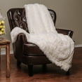 thumbnail image 2 of Chanasya Super Soft Shaggy Longfur Throw Blanket | Snuggly Fuzzy Faux Fur Lightweight Warm Elegant Cozy Plush Sherpa Microfiber Blanket | For Couch Bed Chair Photo Props - 60 "x 70" - Chocolate Brown, 2 of 9