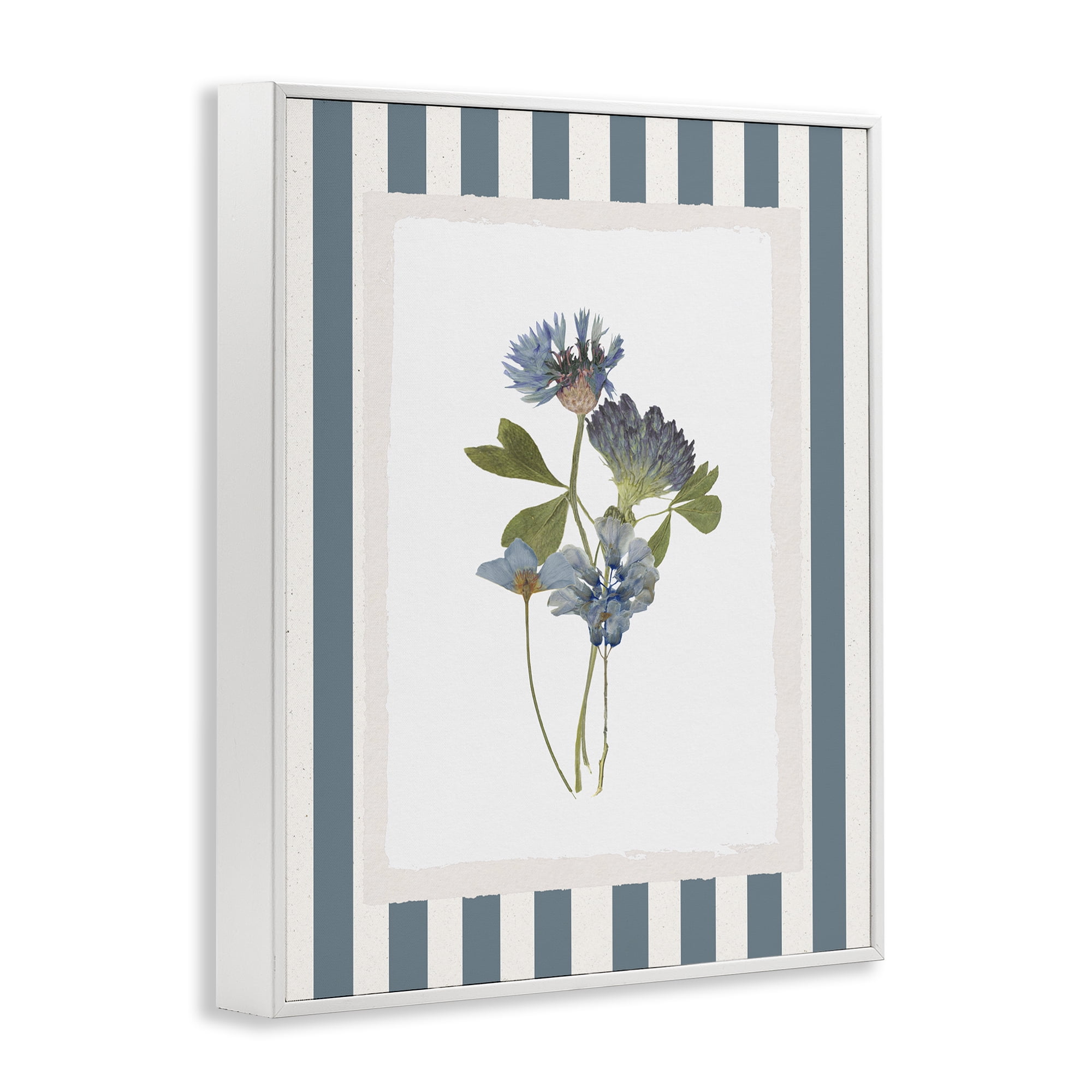 Stupell Industries Summer Memories Flowers White Framed Giclee Art, design by Val Rhodes