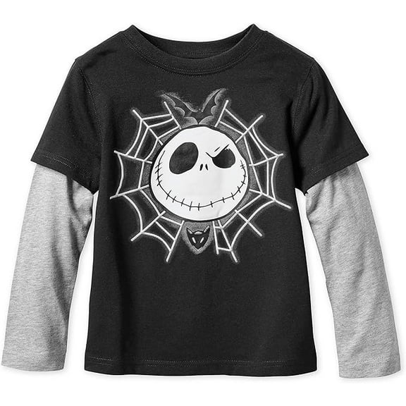 Disney Jack Skellington Layered T-Shirt for Boys Size 2