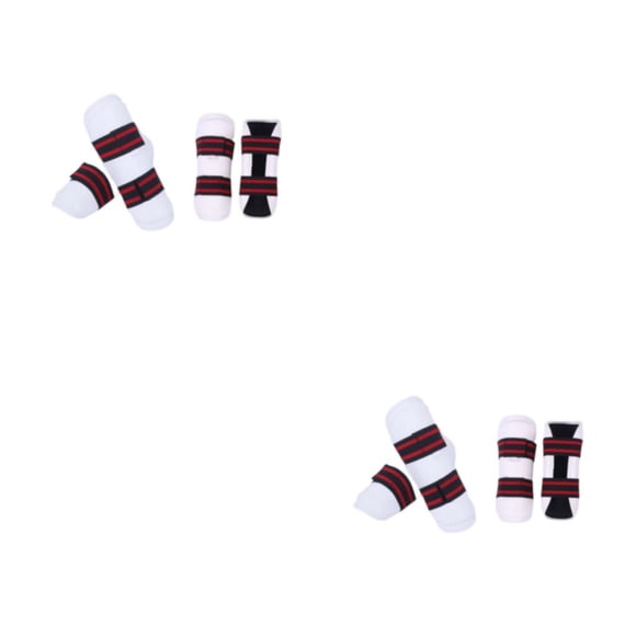 Eigraketly Taekwondo equipo de protección conjunto completo brazo pierna Brace adulto niño antebrazo manga deporte Ware banda elástica Karate 110-130 soles 2piezas