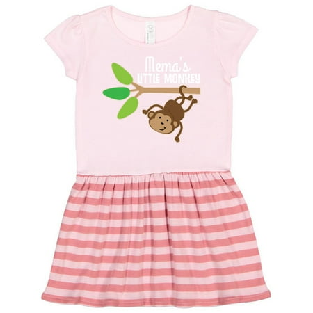 

Inktastic Mema Little Monkey Grandchild Gift Gift Toddler Girl Dress