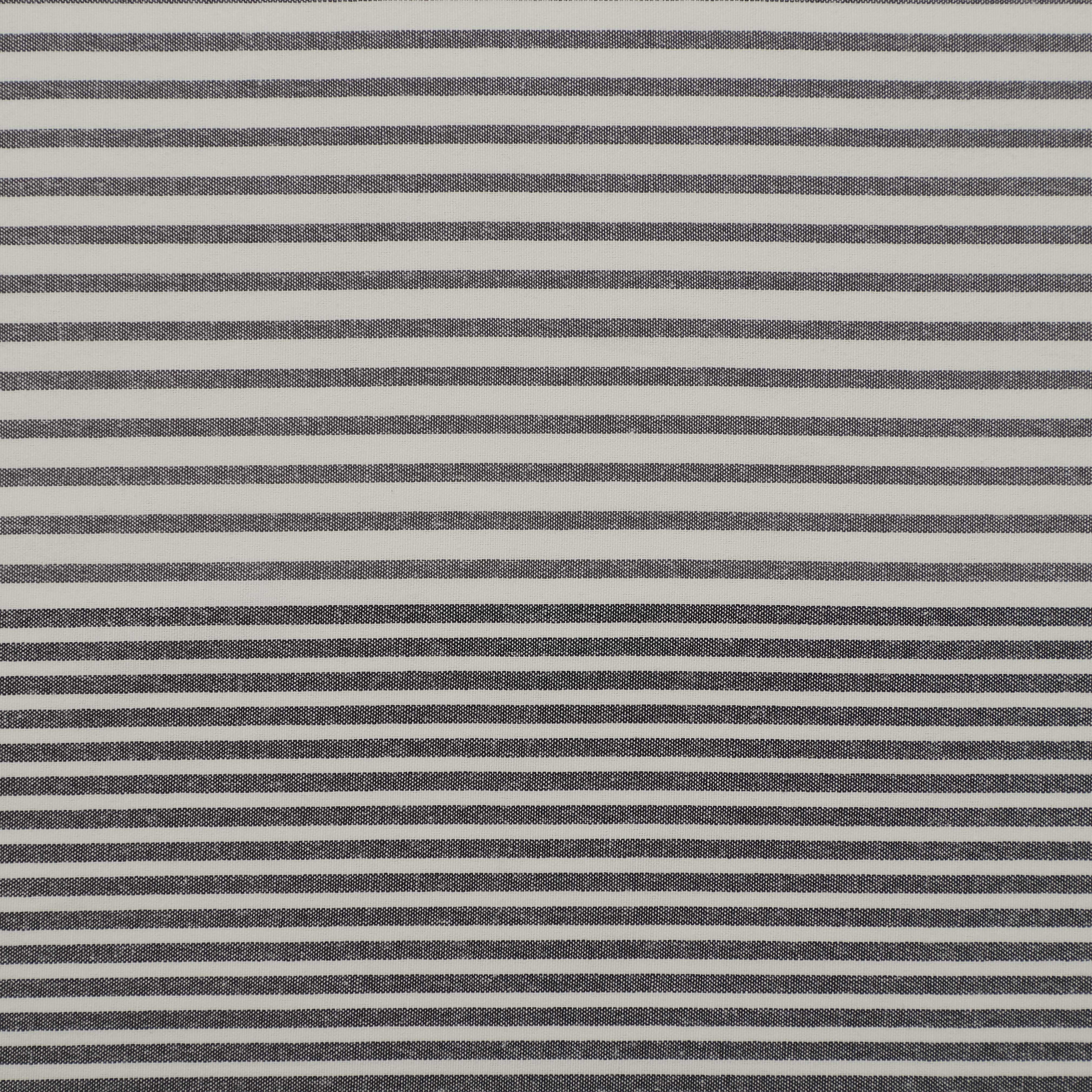 Mainstays Black Yarn Dyed Stripe Shower Curtain, 72" x 72"