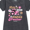 thumbnail image 2 of Case IH - Life Is Better Papas Tractor - Toddler Girls Fleece Dress, 2 of 5
