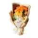 thumbnail image 5 of Festival de pétalos de flores de jabón de rosa artificial FESTIVO FORES FUERAS Preservado Floral Bouquet para el aniversario del Día de Valentín Naranja, 5 of 8