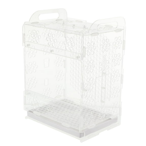 Mobestech Clear Parrot Cage, Premium Acrylic, Breathable Design, Secure and Cozy, 1Pc