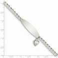 thumbnail image 2 of Sterling Silver With Heart Charm ID Bracelet - 8.5 Inch, 2 of 2