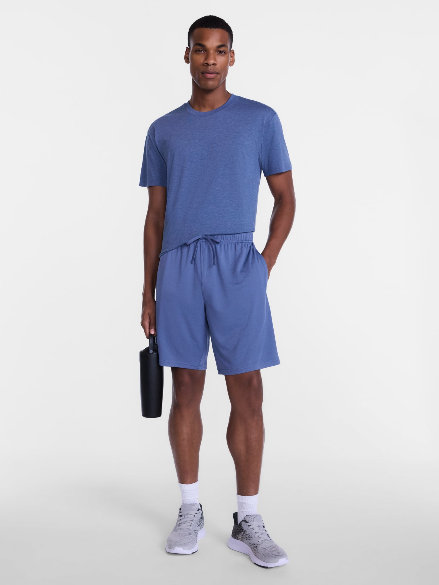 Athletic Works Men's and Big Men's Active Mesh Shorts, 9" Inseam, Sizes XS-5XB