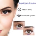 thumbnail image 5 of Pinkiou Heated Eyelash Curler Clamp USB Portable Electric Eyelash Curler 24 Hours Long Lasting with Sensing Heating Silicone Pad (purple) eyelash tools, 5 of 9
