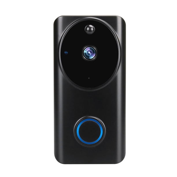 Ounissouiy HD 1080P Smart WiFi Video Timbre Cámara Intercomunicador visual IP Timbre de puerta Inalámbrico Cámara de seguridad para el Electrodomésticos Negro timbre de la puerta Ounissouiy HA005269-01