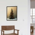 thumbnail image 4 of NJSTORE Framed Vintage Christmas Tree Canvas Wall Art, Christmas Tree Painting Poster,  Modern Framed Canvas Prints Wall Art with Black Border - Ideal for Living Room Bedroom Home Office Decor, 4 of 4