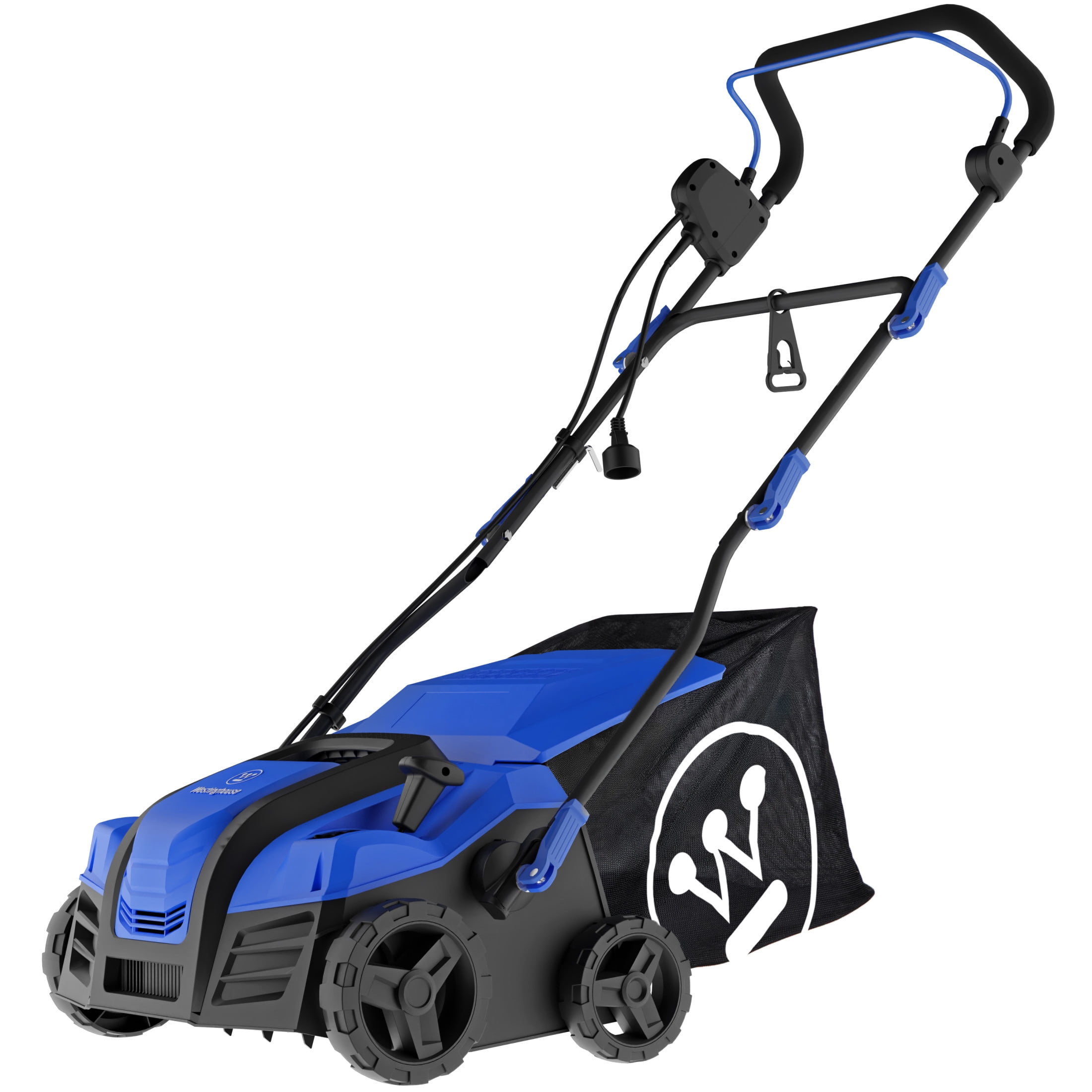 Westinghouse W16ADAC 16-Inch 15 Amp 2-in-1 Corded Electric Dethatcher and Aerator with 14.5 Gallon Thatch Collection Bag, 5-Position Depth Adjustment and 3-Position Angle Settings