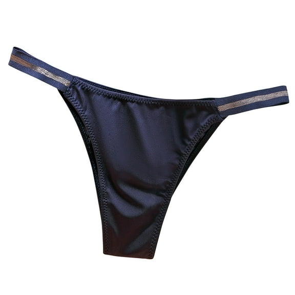 Bigersell Womens Cheeky Panties Clearance Cute Underwear Women High Cut Panty Style P-338 Cotton Plus Size Panties Ladies Thongs Briefs Mid Waist Women's Briefs Blue L