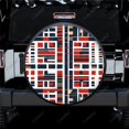 thumbnail image 1 of Abstract Shapes Cool Design Polyester Universal Spare Wheel Tire Cover Wheel Covers for Trailer RV SUV Truck Camper, 1 of 5