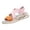 Orange, variant on Womens Orthopedic Walking Sandals Comfortable Plantar Fasciitis Arch Support with Ultra lightweight Adjustable Strap Sandals for Summer Beach Black 9