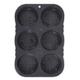 thumbnail image 1 of Hamburger Bun Pan 4 Inch 6 Cavity Heat Silicone Hamburger Bun With Air Holes Non Stick Baking Pan Easy To Clean Kitchen Tools, 1 of 4