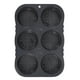 thumbnail image 1 of Hamburger Bun Pan 4 pulgadas 6 cavidad de calor de silicona pan de hamburguesa con agujeros de aire no se pegue sartén para hornear fácil de limpiar utensilios de cocina, 1 of 6