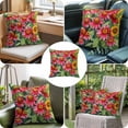 thumbnail image 6 of Watercolor Throw Pillow Cover Flowers Modern Art Cotton Linen Cushion Cover Throw Pillow Case with Invisible Zipper for Couch Sofa Bed Chair Car 26x26 Inch, 6 of 9