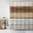 thumbnail image 2 of Shower Curtain Grey Brown Wood Grain Bathroom Curtains with Hooks, Waterproof Fabric Rustic Farmhouse Wooden Bath Shower Curtains Set for Bathroom Bathtubs Decor 36x72 Inch, 2 of 9