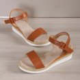 thumbnail image 4 of Plataforma Sandalias Informales Espadrille Mujeres Correa Tobillo Los Pies Abiertos para La Playa Verano, 4 of 8