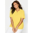 thumbnail image 3 of Catherines Women's Plus Size Suprema Pleat-Neck Tee, 3 of 4