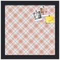 thumbnail image 2 of PinPix 12x12 Custom Cork Bulletin Board Argyle Tan Poster Board Has a Fabric Style Canvas Finish, Framed in Argyle Tan, by ArtToFrames (PinPix-643), 2 of 6