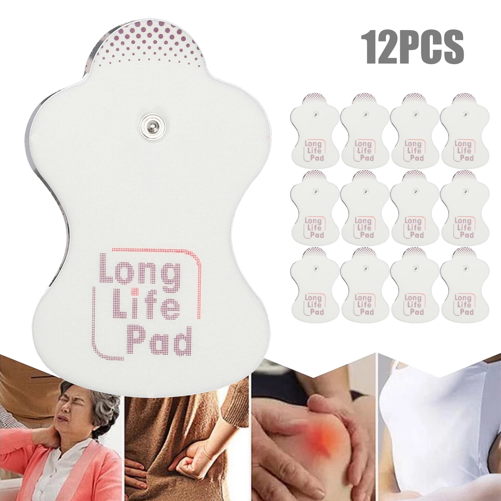 12pcs Electrotherapy Long Life Pads Replacement Electrode Pads - Premium  Self-adhesive Reusable Massage Replacement Gel Pads For Omron Massagers 