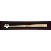 Chicago Cubs Logo Mahogany Framed Single Bat Display Case