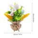 thumbnail image 3 of Corona de huevos de Pascua | Corona artificial para decoración de puertas interiores y exteriores | Adorno colgante de jardín primaveral con huevos de plástico | Arreglo floral de 24 cm, 3 of 6
