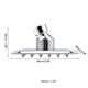 thumbnail image 3 of Cabezal de ducha de alta presión Uxcell, cabezal de ducha de lluvia de 4 pulgadas, cabezal de ducha de lluvia ajustable de 360 grados de acero inoxidable., 3 of 5
