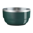 thumbnail image 2 of Stainless Steel Bowl Set of 4, Small 12cm Double Walled Insulated Bowls in Pink Green Army Green Yellow, Non-slip & Dishwasher Safe for Snacks Desserts, Perfect for Picnics Office Lunches, 2 of 8
