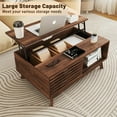 thumbnail image 4 of Lift Top Coffee Table with Storage, Mid  Modern Walnut Coffee Table for Living Room, 4 of 8