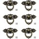 thumbnail image 1 of 6 piezas de manijas de bronce para cajones y puertas de muebles con tornillos para muebles retro, cajones y tocador, 1 of 5