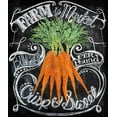 thumbnail image 2 of Art Licensing Studio 26x30 White Modern Wood Framed Museum Art Print Titled - Chalkboard Carrots, 2 of 4
