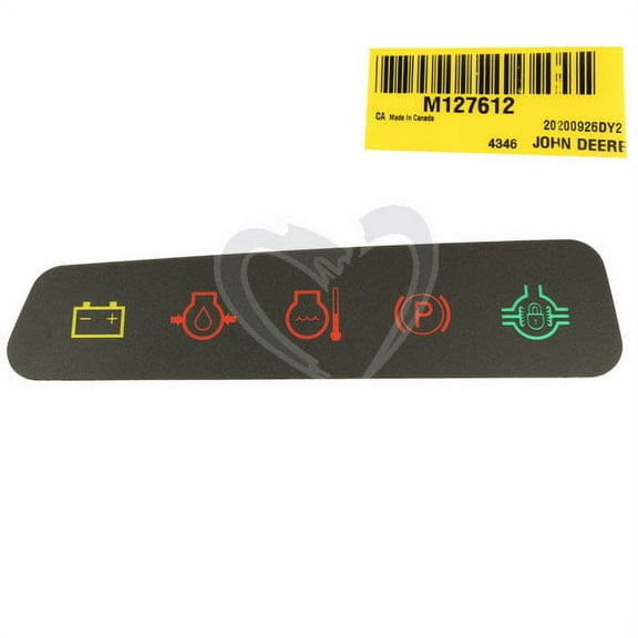 John Deere M127612 Label
