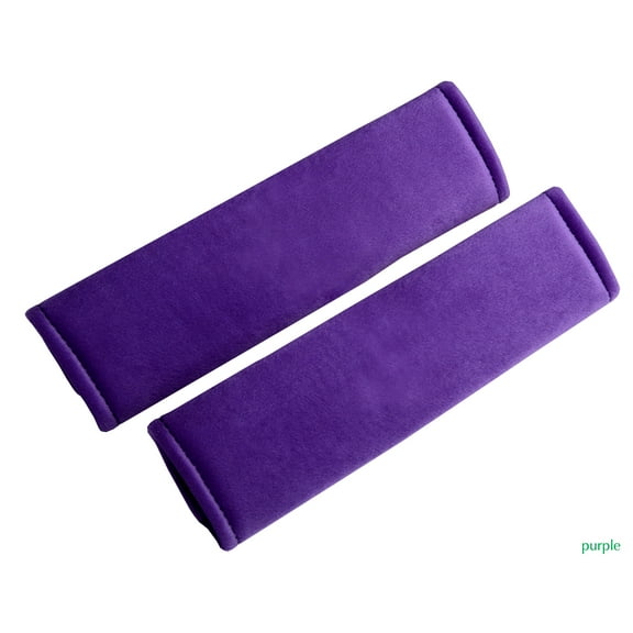 Designcovers set(2 pcs) PurpleUniversal Velour Car Safety Seat Belt Strap Cover Shoulder Pad