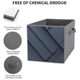 thumbnail image 5 of Collapsible Oxford Fabric Storage Cubes with Handles, Large Mid Foldable Oxford Cloth Bins Set of 2/6, Closet Organizers for Shelves Clothes Home Kitchen Toy - Dark Black Pattern, 5 of 7