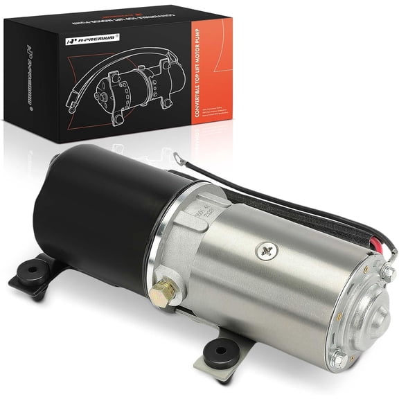 A-Premium Convertible Top Lift Motor Pump Compatible with Ford Mustang 1983-1993, Replace# E3ZZ-76533A00A, FM-EM001A