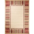 thumbnail image 3 of Concord Global 61225 5 ft. 3 in. x 7 ft. 3 in. Soho Border - Ivory, 3 of 5