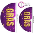 thumbnail image 3 of SKYSONIC Mardi Gras Christmas Tree Skirt Tree Skirt for Holiday Party Home Christmas Day Ornaments 36", 3 of 6