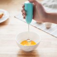 thumbnail image 2 of 2pcs Household Electric Mixer Mini Stainless Steel Electric Handheld Egg Beater For Latte Hot Chocolate Egg, 2 of 4