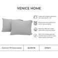 thumbnail image 2 of 100% Cotton Pillowcases - Set of 2 Pillow Cases - 20” × 30” - T-Shirt Fabric Jersey Knit - Extra Soft - Easy Fit - All Season - Breathable - Comfy - Set of 2 Pillow Covers, 2 of 3