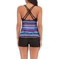 thumbnail image 3 of Women Plus Size Takini High Waist RuffleSwimwear Swimuit Female Retro Bikini Set, 3 of 9