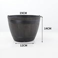 thumbnail image 4 of Rustic Resin Barrels Bucket Flower Planter Plant Pots Boxes Container Pail Backyard Planter Outdoor Indoor, 4 of 6
