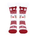 thumbnail image 1 of Medias de dibujos animados de Navidad, calcetines con estampado transparente, crear ambiente, antiretráctil, regalo de Navidad, 1 par, 1 of 4